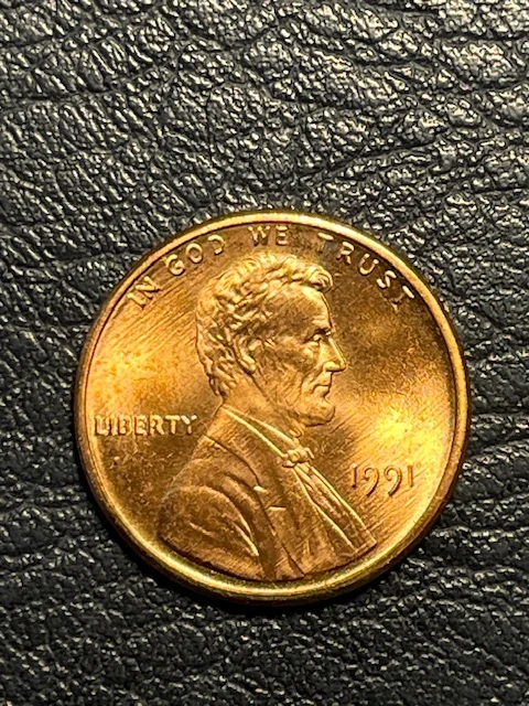 Lincoln-Cent-1991-Strike-Through--Reverse